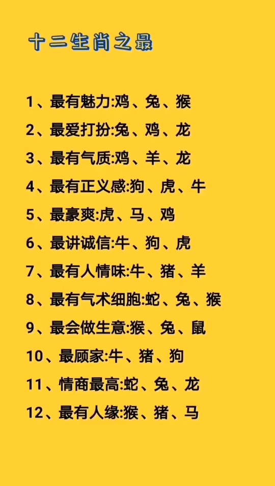 权威解读（一六是八要看清，二七相伴同台走）打一最佳最佳生肖词语